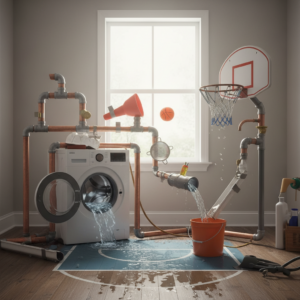 Faul przy instalacji? Zasady hydraulika w domowej "koszykówce