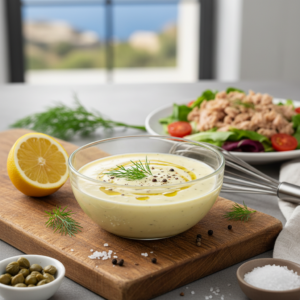 Sos do sałatki z tuńczykiem: Przepis na błyskawiczny i aromatyczny dressing